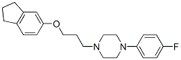 5-(3-(4-(4-fluorophenyl)-1-piperazinyl)propoxy)indan Structure