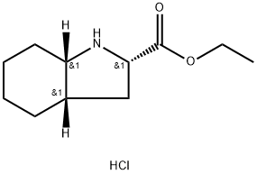 Ethyl L-octahydroindole-2-carboxylate hydrochloride 구조식 이미지