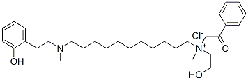 (2-hydroxyethyl)[11-[(2-hydroxyphenethyl)methylamino]undecyl]methylphenacylammonium chloride Structure