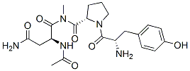 acetyl-tyrosyl-prolyl-methylasparaginamide 구조식 이미지