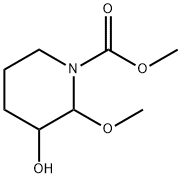 1-피페리딘카르복실산,3-히드록시-2-메톡시-,메틸에스테르 구조식 이미지