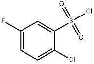 2-Chloro-5-fluorobenzenesulfonyl chloride 구조식 이미지