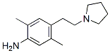 Benzenamine, 2,5-dimethyl-4-[2-(1-pyrrolidinyl)ethyl]- (9CI) Structure