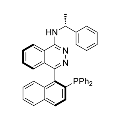 (S)-(-)-4-[2-(DIPHENYLPHOSPHINO)-1-NAPHTHALENYL]-N-[-1-PHENYLETHYL]-1-PHTHALAZINAMINE,(S)-N-PINAP 구조식 이미지