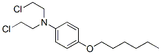 N,N-비스(2-클로로에틸)-p-헥실옥시아닐린 구조식 이미지