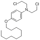 벤젠아민,N,N-비스(2-클로로에틸)-4-(데실옥시)- 구조식 이미지