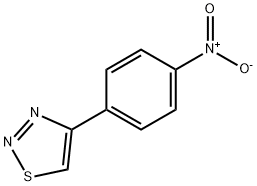 4-(4-니트로페닐)-1,2,3-티아디아졸 구조식 이미지