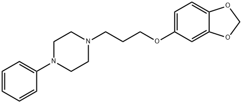 1-[3-(3,4-METHYLENEDIOXYPHENOXY)PROPYL]-4-PHENYL-PIPERAZINE MALEATE 구조식 이미지