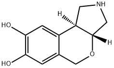 [2]Benzopyrano[3,4-c]pyrrole-7,8-diol,1,2,3,3a,5,9b-hexahydro-,trans-(9CI) Structure