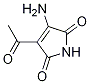 3-acetyl-4-aMino-1H-Pyrrole-2,5-dione Structure