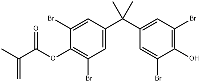 2,6-dibromo-4-[1-(3,5-dibromo-4-hydroxyphenyl)-1-methylethyl]phenyl methacrylate  Structure