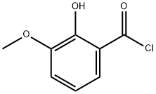 벤조일클로라이드,2-하이드록시-3-메톡시-(9CI) 구조식 이미지
