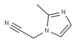 1H-Imidazole-1-acetonitrile,2-methyl-(9CI) 구조식 이미지