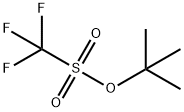 Methanesulfonic acid, trifluoro-, 1,1-diMethylethyl ester 구조식 이미지