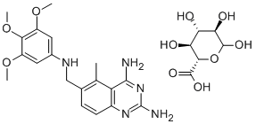 Trimetrexate glucuronate Structure