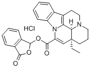 (3-alpha,16-alpha)-Eburnamenin-14-carboxylsaeure-phthalidylester hydro chlorid [German] Structure