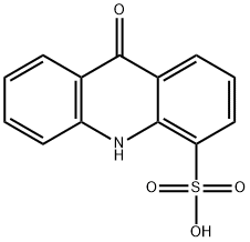 4-Acridinesulfonic  acid,  9,10-dihydro-9-oxo- Structure