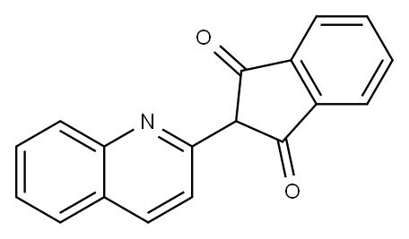 2-(2-quinolyl)-1H-indene-1,3(2H)-dione Structure