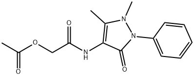 2-Acetyloxy-N-(2,3-dihydro-1,5-dimethyl-3-oxo-2-phenyl-1H-pyrazol-4-yl)acetamide 구조식 이미지