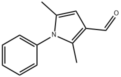 2,5-디메틸-1-페닐피롤-3-카르복스알데히드 구조식 이미지