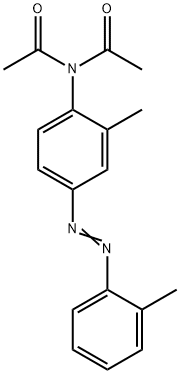 N,N-디아세틸-O-아미노아조톨루엔 구조식 이미지