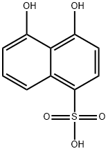 4,5-dihydroxynaphthalene-1-sulphonic acid  구조식 이미지