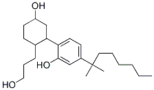 (+)-5-(1,1-Dimethylheptyl)-2-[2-(3-hydroxypropyl)-5-hydroxycyclohexyl]phenol 구조식 이미지