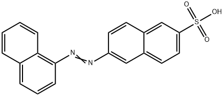 6-(1-naphthylazo)naphthalene-2-sulphonic acid  구조식 이미지