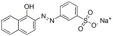 sodium 3-[(1-hydroxy-2-naphthyl)azo]benzenesulphonate 구조식 이미지