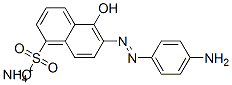 ammonium 6-[(4-aminophenyl)azo]-5-hydroxynaphthalene-1-sulphonate  Structure
