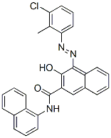 4-[(3-chloro-2-methylphenyl)azo]-3-hydroxy-N-1-naphthylnaphthalene-2-carboxamide  구조식 이미지