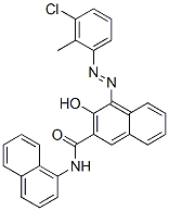 4-[(3-chloro-2-methylphenyl)azo]-3-hydroxy-N-1-naphthylnaphthalene-2-carboxamide  Structure