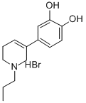 4-(1,2,5,6-Tetrahydro-1-propyl-3-pyridinyl)-1,2-benzenediol hydrobromi de Structure