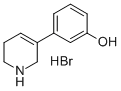 3-(1,2,5,6-Tetrahydropyridin-3-yl)phenol hydrobromide Structure