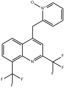 2,8-BIS(TRIFLUOROMETHYL)-4-QUINOLYL(1-OXYPYRID-2-YL) METHANE Structure