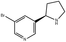 (2R)-5-BROMO-3-(2-PYRROLIDINYL)PYRIDINE 구조식 이미지