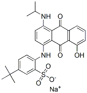 sodium 5-tert-butyl-2-[[9,10-dihydro-8-hydroxy-4-(isopropylamino)-9,10-dioxoanthryl]amino]benzenesulphonate  구조식 이미지