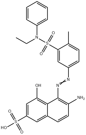 6-amino-5-[[3-[(ethylphenylamino)sulphonyl]-4-methylphenyl]azo]-4-hydroxynaphthalene-2-sulphonic acid Structure