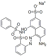 6-amino-4-hydroxy-5-[[2-[[(phenylsulphonyl)amino]sulphonyl]phenyl]azo]naphthalene-2-sulphonic acid, sodium salt 구조식 이미지