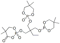 2,2'-[[2-[[(5,5-dimethyl-1,3,2-dioxaphosphorinan-2-yl)oxy]methyl]-2-ethylpropane-1,3-diyl]bis(oxy)]bis[5,5-dimethyl-1,3,2-dioxaphosphorinane] P,2,2'-trioxide 구조식 이미지