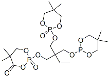 2,2'-[[2-[[(5,5-dimethyl-1,3,2-dioxaphosphorinan-2-yl)oxy]methyl]-2-ethylpropane-1,3-diyl]bis(oxy)]bis[5,5-dimethyl-1,3,2-dioxaphosphorinane] P,2,2'-trioxide Structure