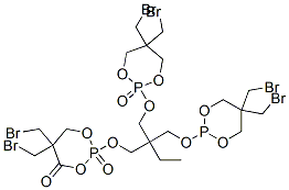 2,2'-[[2-[[[5,5-bis(bromomethyl)-1,3,2-dioxaphosphorinan-2-yl]oxy]methyl]-2-ethylpropane-1,3-diyl]bis(oxy)]bis[5,5-bis(bromomethyl)-1,3,2-dioxaphosphorinane] P,2,2'-trioxide Structure