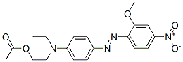 2-[ethyl[4-[(2-methoxy-4-nitrophenyl)azo]phenyl]amino]ethyl acetate Structure