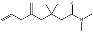 7-Octenethioamide,  N,N,3,3-tetramethyl-5-methylene- Structure