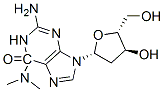 6-dimethylamino-2'-deoxyguanosine Structure