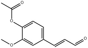 4-ACETOXY-3-METHOXYCINNAMALDEHYDE Structure