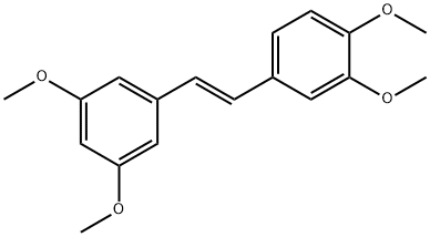 (E)-3,3',4,5'-TETRAMETHOXYSTILBENE Structure