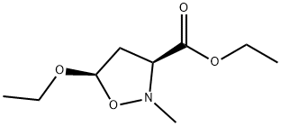 3-이속사졸리딘카르복실산,5-에톡시-2-메틸-,에틸에스테르,시스-(9CI) 구조식 이미지