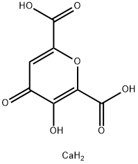 칼슘3-히드록시-4-옥소피란-2,6-디카르복실레이트 구조식 이미지