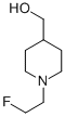 4-PIPERIDINEMETHANOL, 1-(2-FLUOROETHYL) Structure